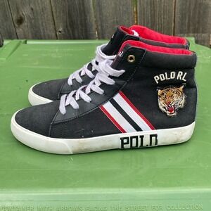 Polo RL Tiger High Top Sneakers Fashion Casual‎ Shoes